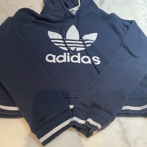 Adidas Navy Hoodie Sweatshirt